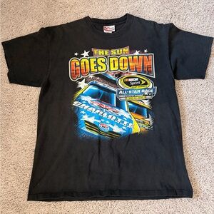 Chase Authentics Black NASCAR 'The Sun Goes Down' Graphic Tee